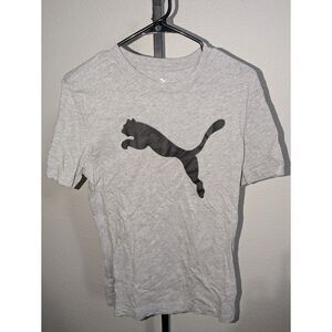Puma Men's Gray Graphic T-Shirt - Size Small